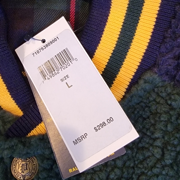 Polo Ralph Lauren Sherpa Baseball Jacket - Picture 5 of 9